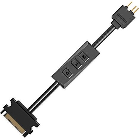 Câble pour bande lumineuse ARGB 5V à 3 broches, répartiteur 1 vers 4 ou 6, cordon RGB ARGB FS 35 cm/13 pouces - RC ARGB
