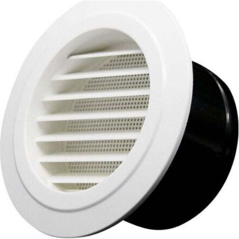 75mm Bouche de Ventilation avec Grille de Protection - ABS (ø75mm) (1/4)