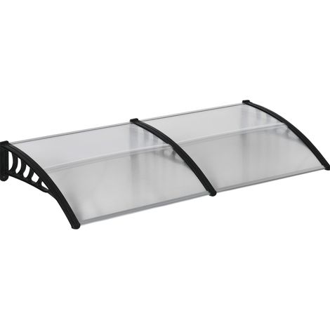CHICFURN Pensilina per porta d'ingresso 200x96x27 cm in policarbonato trasparente UV (1/5)