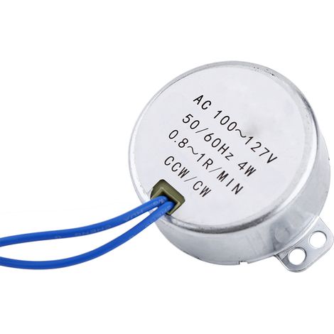 1 moteur synchrone 100-127 V CA 4 W 50/60 Hz à engrenages CCW/CW (1/5)