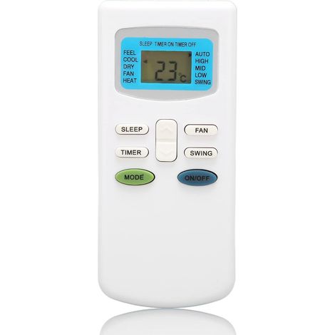 Sollbry Télécommande Universelle de Climatiseur Compatible pour TCL, pour Dronic, pour Klimaire, pour Pioneer, pour Ciac, pour Airton, pour Dronic, pour Fujico, pour Universal Asia, pour Airmaster, po (1/5)