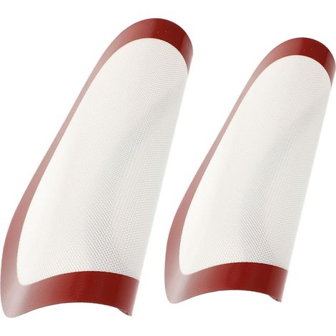 Artibetter Lot de 2 Tapis de Cuisson en Silicone Rond, Antiadhésif et Facile à Nettoyer, Accessoire Pratique pour Rôtir et Préparer des Biscuits Cuisine'-'- (1/5)