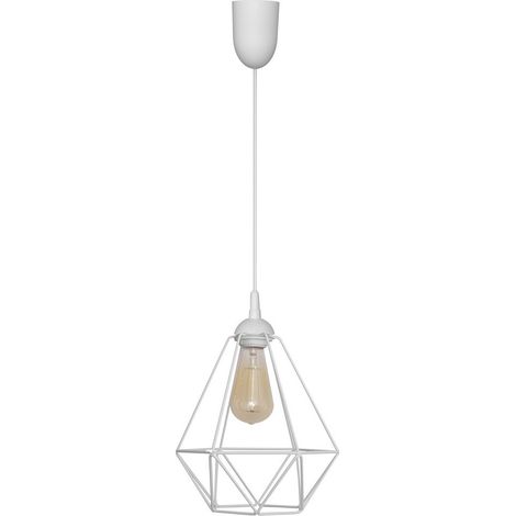Helam KARO Plafonnier Wire Frame Blanc 24cm