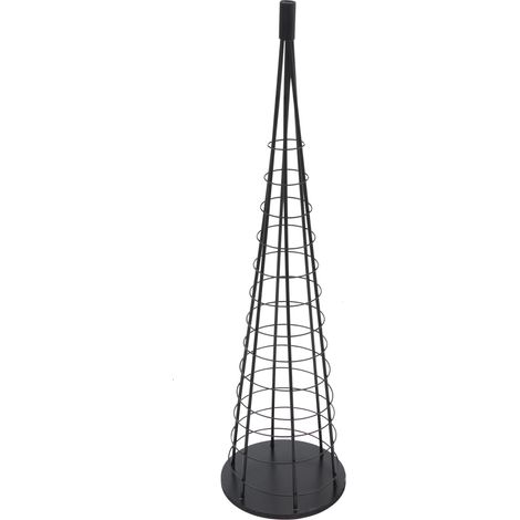 [NEUWERTIG] Deko-Baum HHG-466, Weihnachtsbaum Schmuckbaum Weihnachtsdeko Christbaum zum Beschmücken, Metall 115cm schwarz