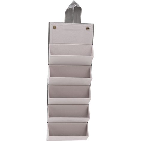 Étui de rangement pour lunettes multifonction, plusieurs compartiments en cuir PU, gris, boîte de transport pour lunettes et bijoux (1/5)