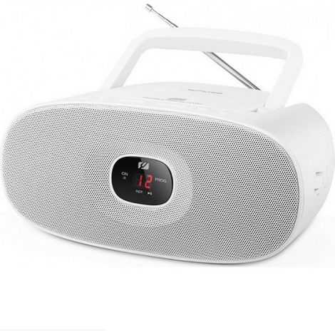 Muse MD-202RDW Tragbarer Radio-CD-Player Weiß (1/2)