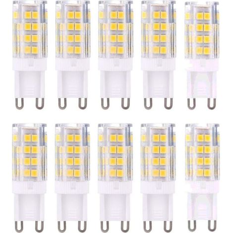 G9 LED Lampe Ampoules,Ampoule g9 Led blanc chaud,Blanc Chaud 3000K 5W G9 LED Ampoule Lumiere équivalent aux ampoules halogènes de 40W 420 lumens not dimmable,lot de 6 [Classe énergétique F] (1/5)