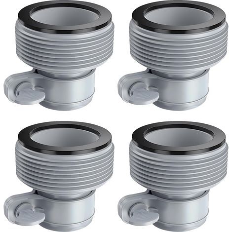 Lot de 4 adaptateurs de tuyau de piscine B, connecteur de tuyau de piscine B, kit de conversion de tuyau pour pompe de filtration Intex, tuyau de 1,5 pouce, système d'eau salée, accessoires de piscine (1/5)