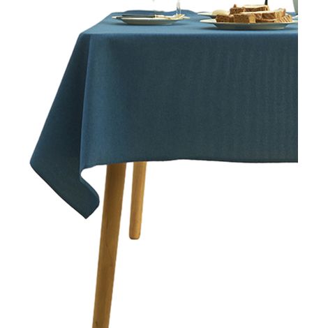 Nappe carrée en polyester lavable et infroissable, nappe décorative en tissu. (1/5)