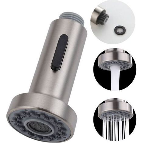 Cabezal de repuesto para grifo de 2 modos,Cabezal rociador de repuesto,Para grifos de cocina,Para grifos mezcladores extraíbles,G1/2" (1/5)