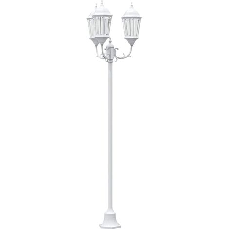 Lumière de jardin Blanc 57 x 49 x 241 cm Aluminium et verre