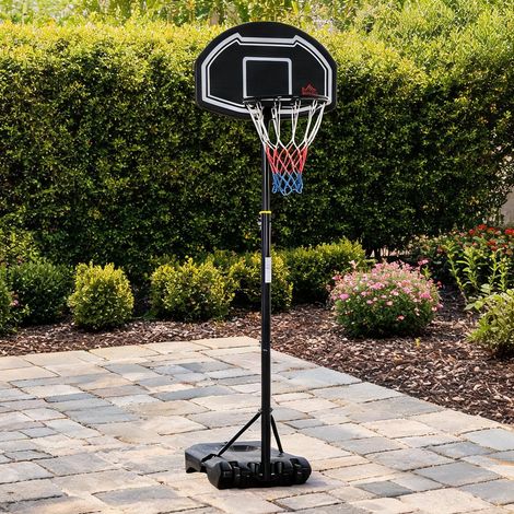 Panier de basket réglable de 160 à 210 cm 76 x 48 x 254 cm (1/5)