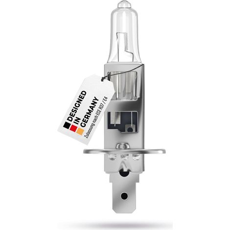 alca® H1 Halogen Lampe Auto I P14.5s I 12V 55W Halogen Scheinwerfer I 3200 K I Scheinwerferlampe Glühbirne I KFZ I Abblendlicht Fernlicht