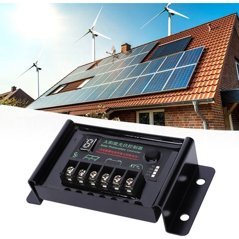 Régulateur de panneau solaire étanche 10 A 9,6 V 11,1 V 12,8 V 14,8 V 22,2 V (1/5)