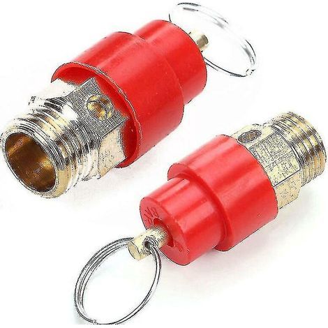 lot De 2 Vannes De Plomberie 1/4' Soupape De Dcharge De Scurit Pour Compresseur D'air (1/4)