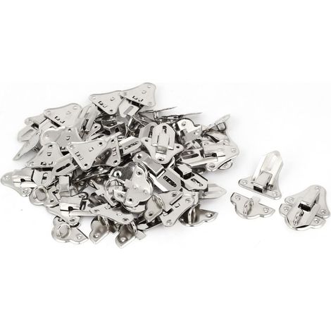 Boîte à outils Schmuckschatulle Toggle Latches Fängt Hasps Schlösser Silberfarbe 50x35x8mm 30stk (1/3)