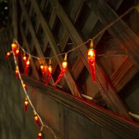 Guirnalda de luces LED decorativas, 20 bombillas, 3 m, alimentación eléctrica, 1 unidad (1/5)