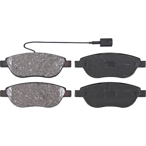 KIT PASTIGLIE FRENO ANTERIORI compatibile con FIAT QUBO (225) / PASTIGLIE FRENANTI AUTO OEM FDB1467 FDB1946 FDB1466 , / SOSTITUZIONE DIRETTA / BASSA POLVERE / SILENZIOSO