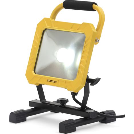 Stanley – Projecteur de chantier Led 33 W – 4000 lumens – Fonte d'aluminium – Intensité réglable – Adaptable sur trépied (1/2)