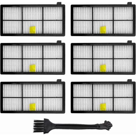 Pair Lot de 6 filtres série 900 compatibles avec les filtres iRobot Roomba 800 980 960 896 895 886 880 871 866 865 860 850 805 800 pièces de rechange (1/5)
