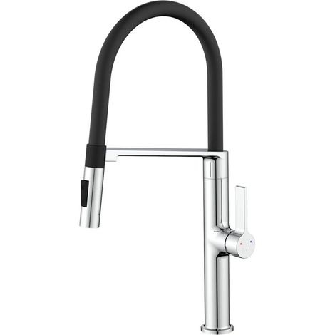 Lavello bocca alta SEUL orientabile con doccia cromata Ø25 mm (1/2)