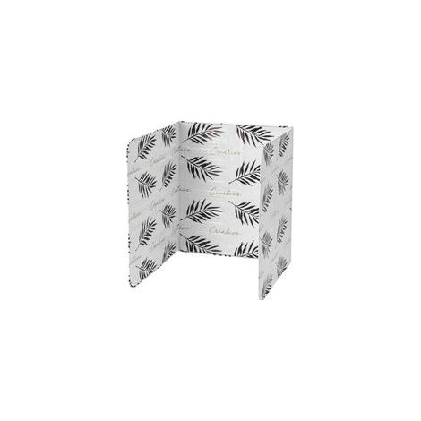 Plaque Anti-projections de Cuisson, Protection d'écran anti-éclaboussures pour cuisinière, poêle à frire, poêle à huile, Feuille d'aluminium, protection d'écran 84.5 x 32.5 cm,feuillage