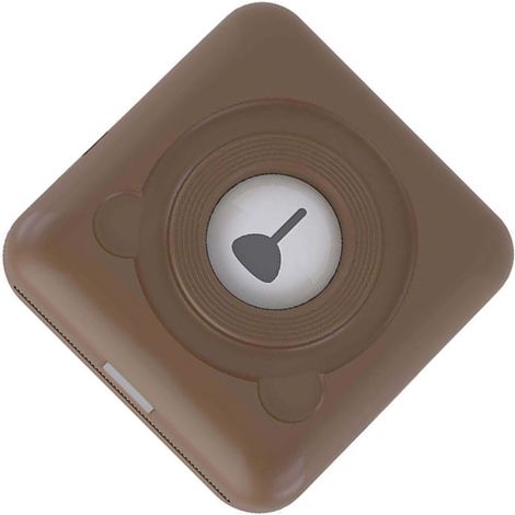 Aili Bear Meow Meow Téléphone portable Bluetooth Imprimante thermique de poche Mini imprimante marron (1/3)