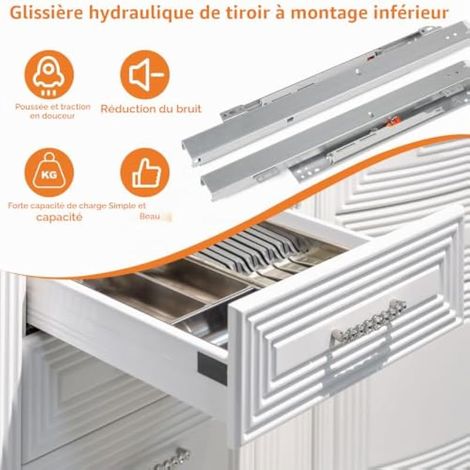 1 paire de patins de sol de 40 cm pour tiroirs (1/3)