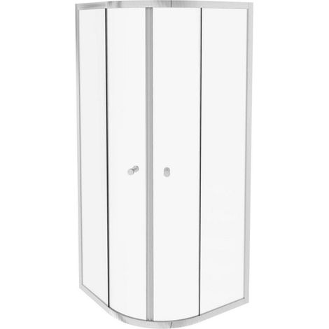 Jacob Delafon Paroi de douche quart de rond coulissant Serenity Chromé 90 cm (1/4)