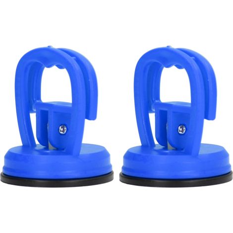2pcs Ventouse de Soulevement Puissante, Décolleuse à Une Main pour Céramique, Carrosserie et Démontage Téléphone - Bleu (1/5)