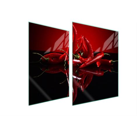 GLASSCHUTZPLATTE FÜR HERD 70x52 CHILLI (1/5)