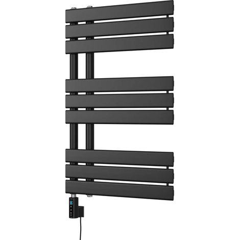 Tristan - Black Electric Towel Rail H816mm x W500mm 400w Thermostatic WIFI (1/3)
