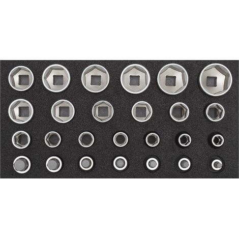 GEDORE RED 3301708 - Jeu de clés à douille 1/2 2/6 CT module 26 pcs , R22150009 (1/3)