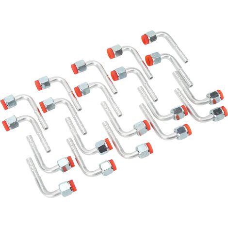 Lot de 20 raccords à barbes coudés à 90° avec joint torique femelle pour tuyau de climatiseur, adaptateur de joint 3/8 po (1/5)