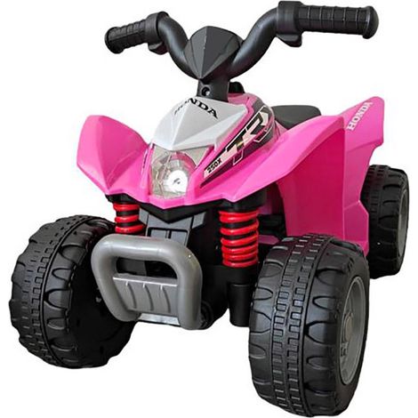 Mini Quad Elettrico per Bambini 6v con Licenza Honda 250X Rosa (1/4)
