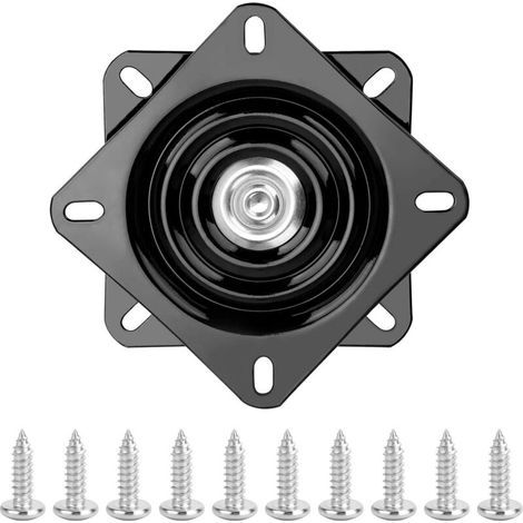Plateau tournant pivotant à 360°, 6 pouces, charge de 150 kg, plateau tournant en acier pour tabouret de bar et armoire de cuisine (1/5)