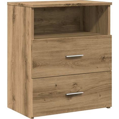 Maison Exclusive - Comodino Rovere Artigianale 50x32x60 cm in Legno Multistrato