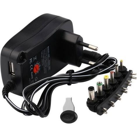 30W UE Universal AC - DC adaptateur secteur Branchez l\'adaptateur chargeur 6 Adaptateur 3V-12v@cd252-Ywey (1/5)