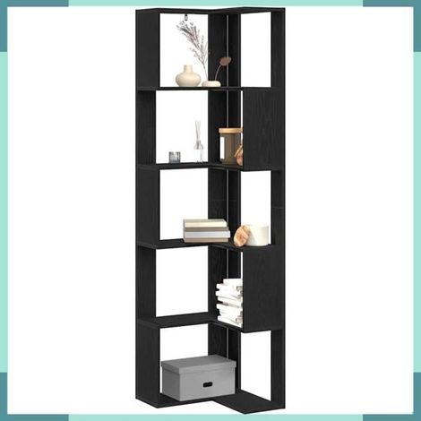 868049 Bibliothèque Chêne noir 50 x 50 x 179 cm (1/5)