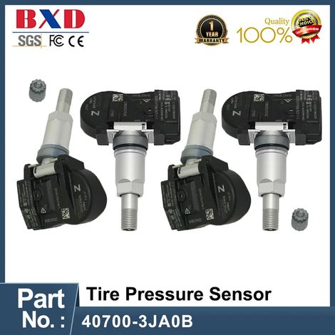 (4PCS)40700-3JA0B 407003JA0A Capteurs de pression des pneus pour véhicules compatibles avec INFINITI JX, NISSAN ALTIMA, MAXIMA, MURANO et PATHFINDER. Grand stock disponible. (1/5)