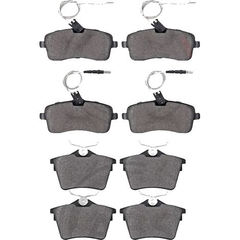 KIT PASTIGLIE FRENO ANTERIORI E POSTERIORI compatibile con PEUGEOT 607 (9D,9U) / PASTIGLIE FRENANTI AUTO OEM P 61 078,P 61 079 / SOSTITUZIONE DIRETTA / BASSA POLVERE / SILENZIOSO