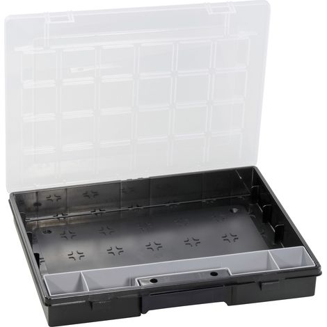 Allit Sortimentskasten EuroPlus Flex 37-1 37x 29,5x5,5 cm schwarz - transparent (1/2)