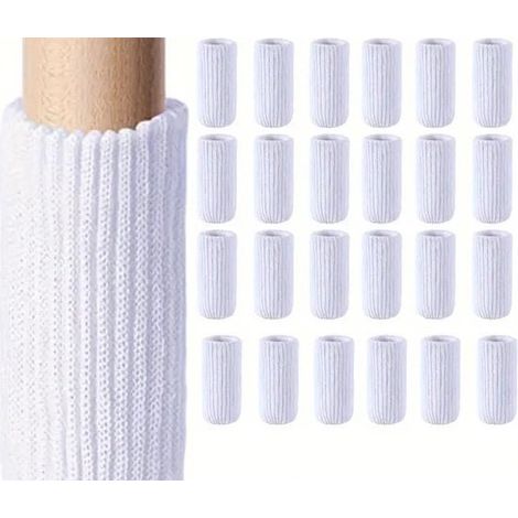 32 protectores para patas de sillas - para 8 sillas - blancos (1/2)