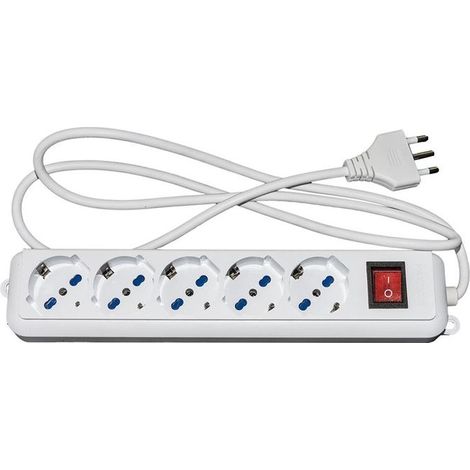 Link Multi-socket 5 Prises Universelles Ita Schuko 10 16 A Plug 16 A Avec Inter
