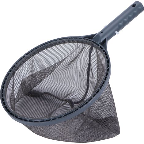Épuisette de Nettoyage pour Piscine, SPA et Étang - Râteau à Feuilles en Plastique