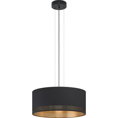 [GEBRAUCHT] B-Ware Eglo Hängeleuchte Esteperra Schwarz/Gold ø 53 Cm Hängelampe Leuchte Lampe Spot