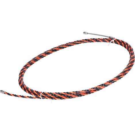 Câble en acier inoxydable à double toron, rouge et noir, gainé, de 5 m, pour ascenseur et grue à tour (1/5)