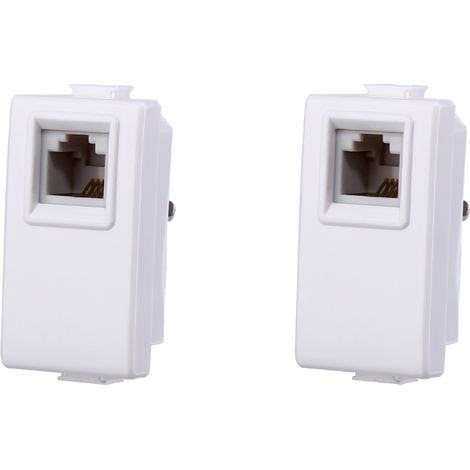 Lot de 2 connecteurs téléphoniques RJ11 gloca compatibles avec la série Matix
