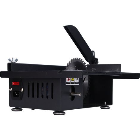 Mini scie circulaire de table multifonctionnelle pour le travail du bois, kit de polissage, 1200 W, prise 220 V (1/5)