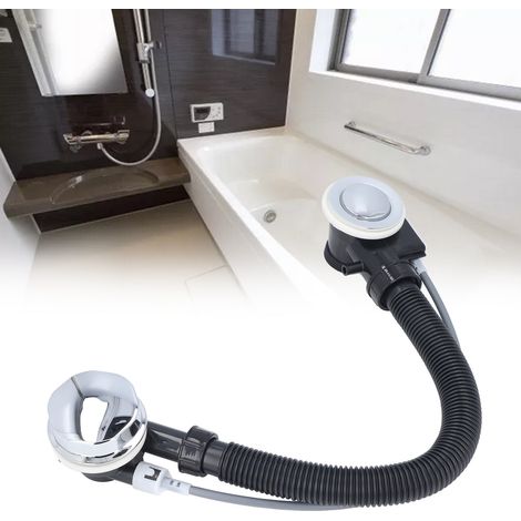 Manguera de desagüe flexible y oculta para spas – rebosadero para bañeras de hidromasaje – 65 cm – plástico de alta resistencia – 1 unidad (1/5)